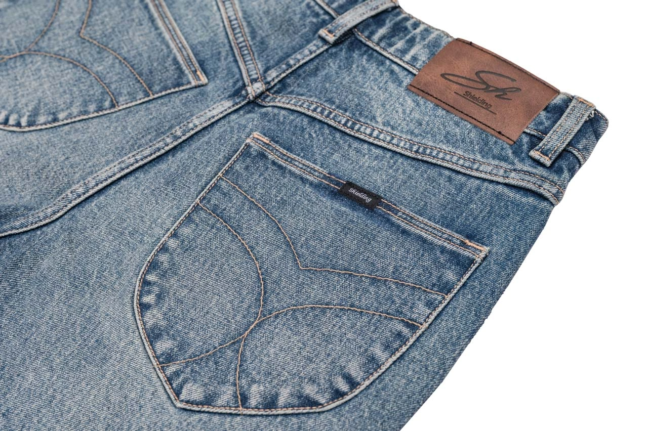 Quần jean nữ ống suông dáng dài 2 ống